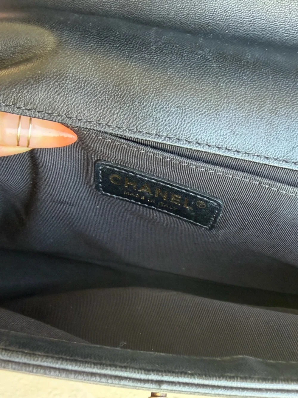 Chanel Crest Boy Flap Bag Quilted Lambskin New Medium